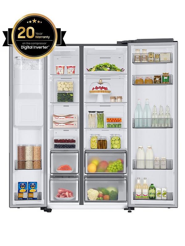 Samsung Series 7 RS68A8820S9/EU American Style Fridge Freezer with SpaceMax™ Technology - F Rated - Matte Stainless - Image 2